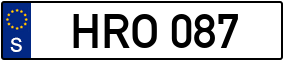 Trailer License Plate